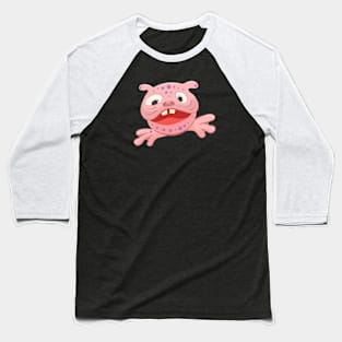 Pink Monster Baseball T-Shirt